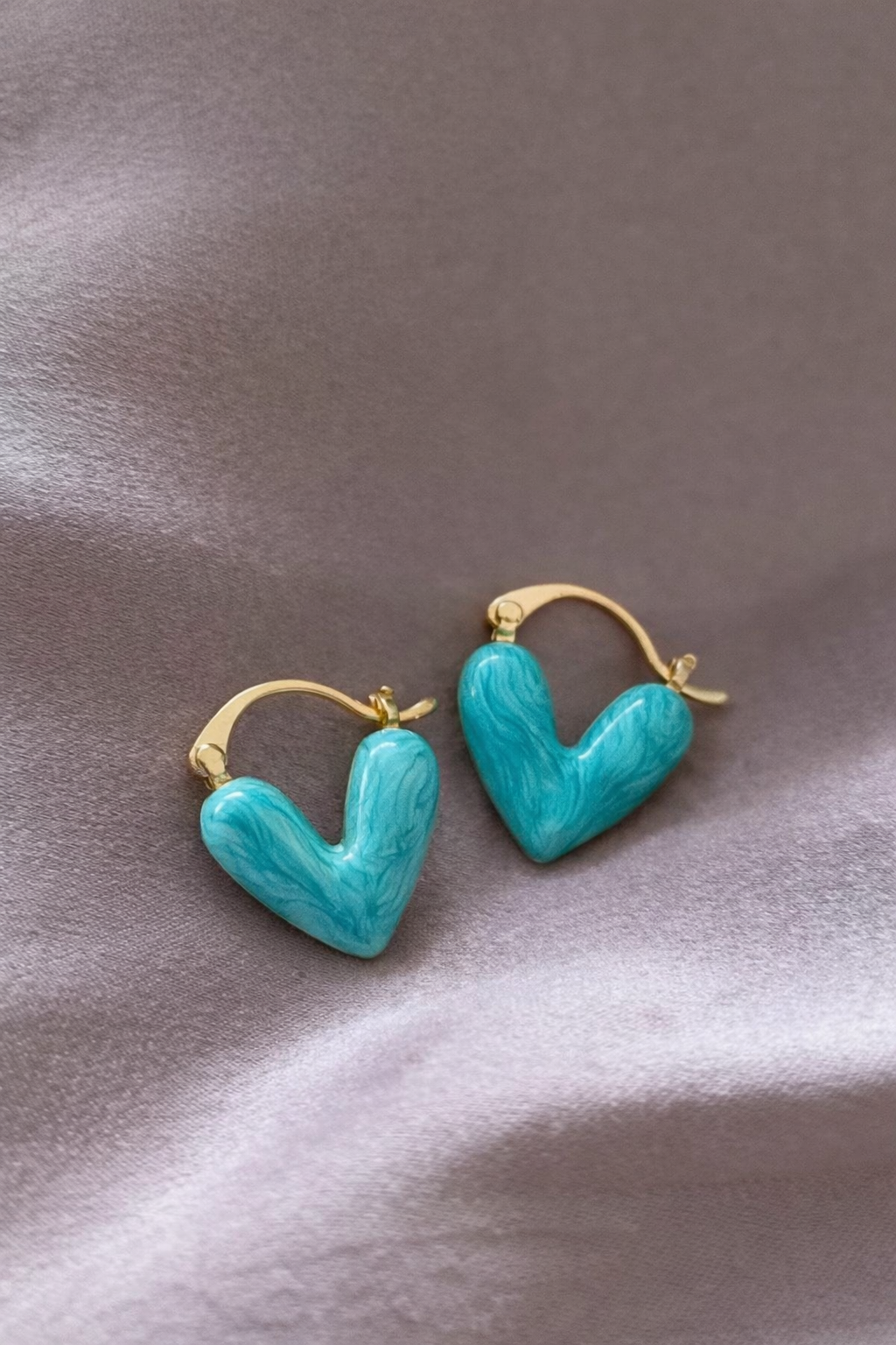 0104D059-7A5C-49DF-9A9D-0F4C4A83C14B Lagoon Heart Hoops - Image 1