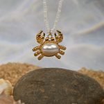 Golden Crab Necklace