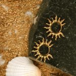 Sun Hoops Earring